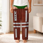 Custom Name Football Gifts For Men - Personalized Pajama Pants
