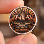 Custom Name Brotherhood Gifts for Brothers - Personalized Pocket Hug Token