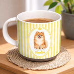 Custom Pet Photo And Name Gifts For Pet Lovers - Personalized Pottery Mug