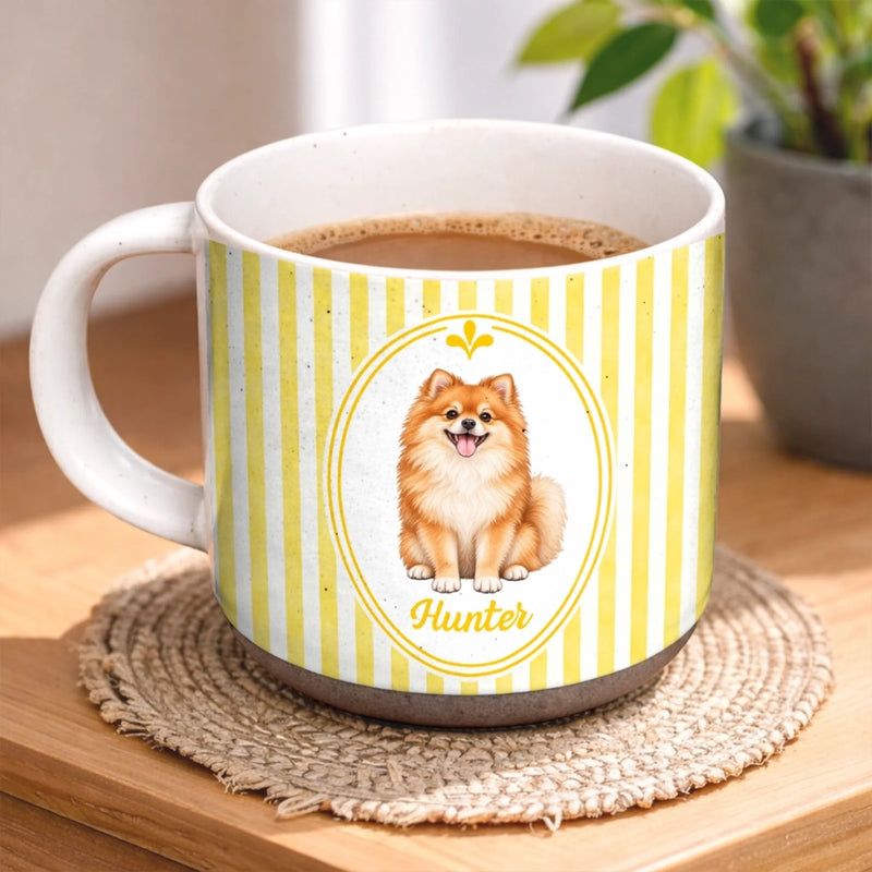 Custom Pet Photo And Name Gifts For Pet Lovers - Personalized Pottery Mug