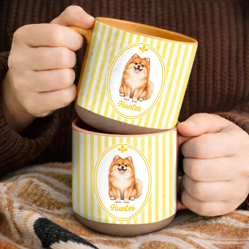 Custom Pet Photo And Name Gifts For Pet Lovers - Personalized Pottery Mug