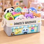 Custom Squishy Shop Gifts for Kids - Personalized Storage Basket