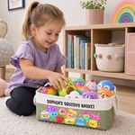 Custom Name Kawaii Food and Animal Squishy Gifts for Kids - Personalized Storage Basket