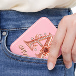 Custom Name Flower Monogram Gifts - Personalized LED Compact Makeup Mirror