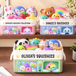 Custom Squishy Toy Organizer Gifts for Kids - Personalized Storage Basket