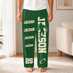 Custom American Football Name Number Gifts for Sports Fans - Personalized Pajamas
