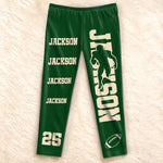 Custom American Football Name Number Gifts for Sports Fans - Personalized Pajamas
