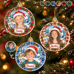 Custom Photo Christmas Gifts for Kids - Personalized Acrylic Ornament