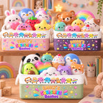 Custom Name Squishies Gifts for Kids - Personalized Storage Basket