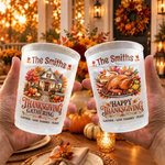 Custom Name Thanksgiving Family Gathering Gifts - Personalized Plastic Cups