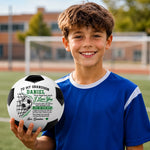 Custom Name Stay Strong Soccer Gifts for Son and Grandson - Personalized Soccer Ball