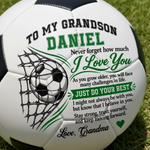 Custom Name Stay Strong Soccer Gifts for Son and Grandson - Personalized Soccer Ball