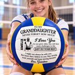 Custom Grandma Encouragement Gifts for Granddaughter - Personalized Volleyball