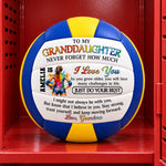 Custom Grandma Love and Encouragement Gifts for Granddaughter - Personalized Volleyball
