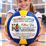 Custom Grandma Love and Encouragement Gifts for Granddaughter - Personalized Volleyball