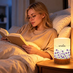 Custom Name Floral Decor - Personalized Dimmable Touch Night Light