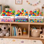 Custom Name Building Block Toy Storage For Kids - Personalized Storage Basket