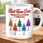 Custom 3D Inflated Effect Printed Best Team Ever Christmas Gifts For Coworkers - Personalized Mug