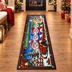 Custom Name Snowman Christmas Gifts For Grandma And Grandpa - Personalized Runner Rug