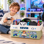 Custom Photo Gaming Gifts for Kids - Personalized Storage Basket