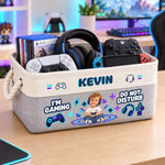 Custom Photo Gaming Gifts for Kids - Personalized Storage Basket