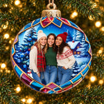 Custom Photo Together At Christmas Bestie Gifts - Personalized Ornament