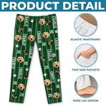 Custom Pet Photo Sports Gifts For Dog and Cat Lovers - Personalized Pajamas Pants