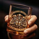 Custom Name Brotherhood Gifts for Brothers - Personalized Whiskey Glass