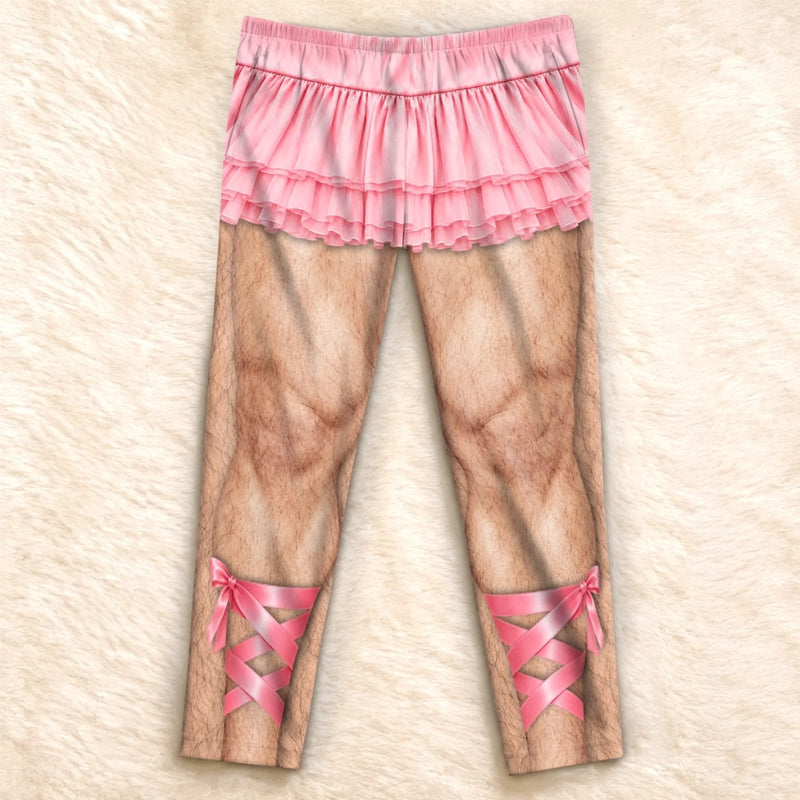 Custom Pink Tutu Ballet Dad Gifts for Dance Dads - Personalized Pajamas Pants