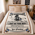 Custom Name Volleyball Gifts For Granddaughter - Personalized Blanket