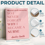 Custom Name Career Motivation Gifts - Personalized Hardcover Journal