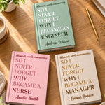 Custom Name Career Motivation Gifts - Personalized Hardcover Journal