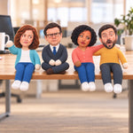 Funny Office Coworker Gifts - Personalized Toy Poseable Plush Doll