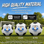 Custom Photo Soccer Portrait Keepsake For Grandson - Personalized Soccer Ball