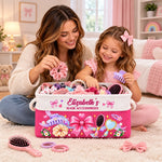Custom Name Hair Accessories Gifts For Women, Girls, Kids - Personalized Storage Basket