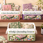 Custom Name Journaling Corner Decor - Personalized Storage Basket