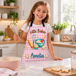 Custom Name Baking Gifts for Kids - Personalized Apron With Pocket