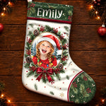 Custom Family And Pet Photo Christmas Gifts - Personalized Stocking