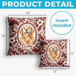 Custom Photo Pet Memorial Christmas Gifts For Dog And Cat Lovers - Personalized Pillow