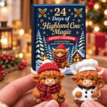 Christmas 24 Days of Highland Cow Magic - Highland Cow Advent Calendar