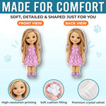 Custom Photo Crochet-Style Family Doll Gifts - Personalized Shaped Pillow