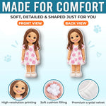 Custom Photo Grandma and Granddaughter Crochet-Style Character Gifts - Personalized Shaped Pillow