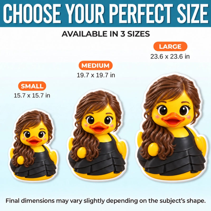 Custom Photo 3D Cartoon Duck Gifts For Best Friends, Besties, Sisters - Personalized Shaped Pillow