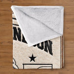Custom Name Basketball Gifts for Grandsons - Personalized Blanket