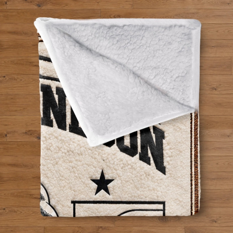 Custom Name Basketball Gifts for Grandsons - Personalized Blanket