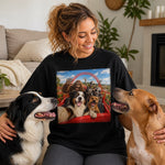 Custom Pet Photo Funny Alien Bigfoot Roller Coaster Gifts For Dog And Cat Lovers - Personalized Comfort T-Shirt