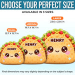 Custom Name Taco Gifts for Kids - Personalized Shaped Pillow
