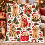 Custom Pet Photo Pattern Christmas Gifts For Dog And Cat Lovers - Personalized Blanket
