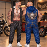 Custom Biker Skull Gifts For Men - Personalized Adult Onesie