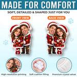 Custom Photo Christmas Gifts for Couples - Personalized Shaped Pillow